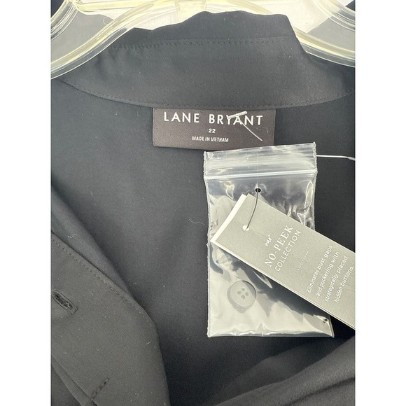 Lane‎ Bryant Satin Dolman Sleeves Button Front Tunic 22 Whimsigoth Office Dressy - Picture 7 of 10